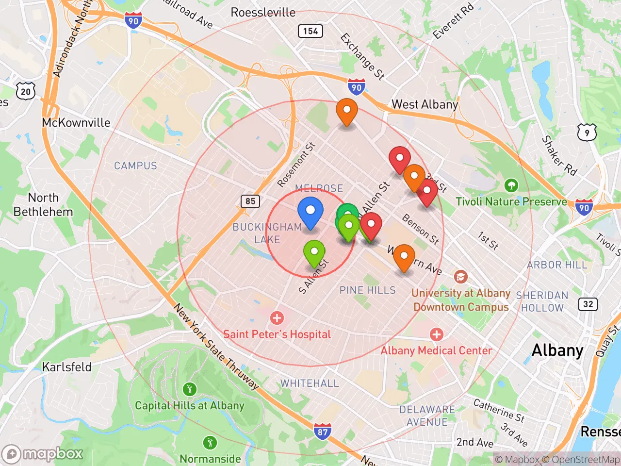 Hood Index scan area