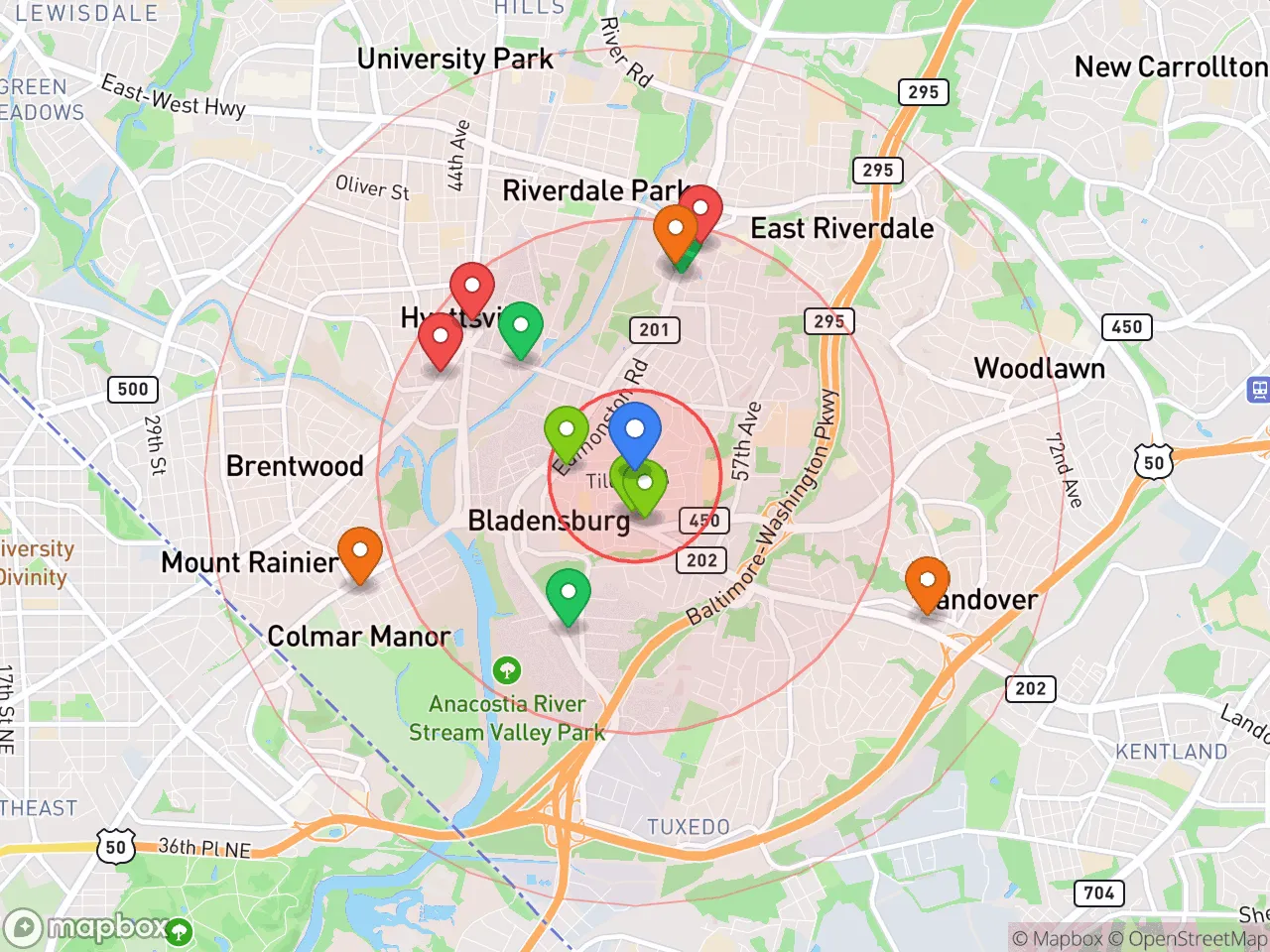 Hood Index scan area