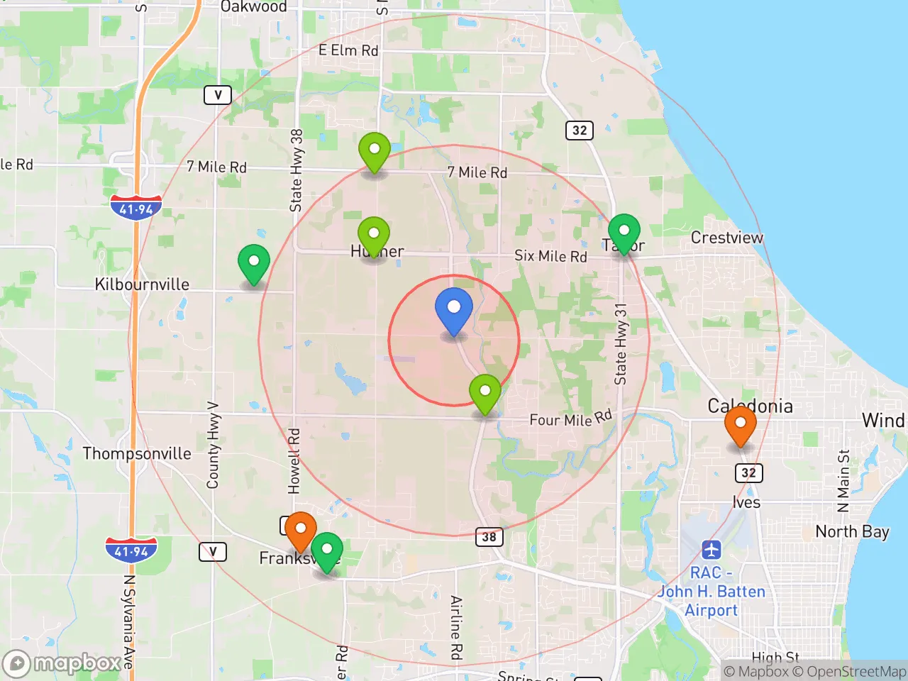 Hood Index scan area