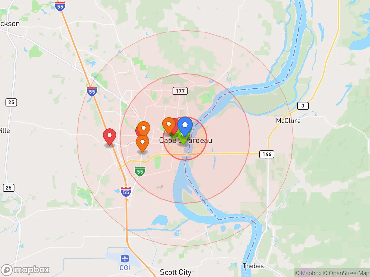 Hood Index scan area