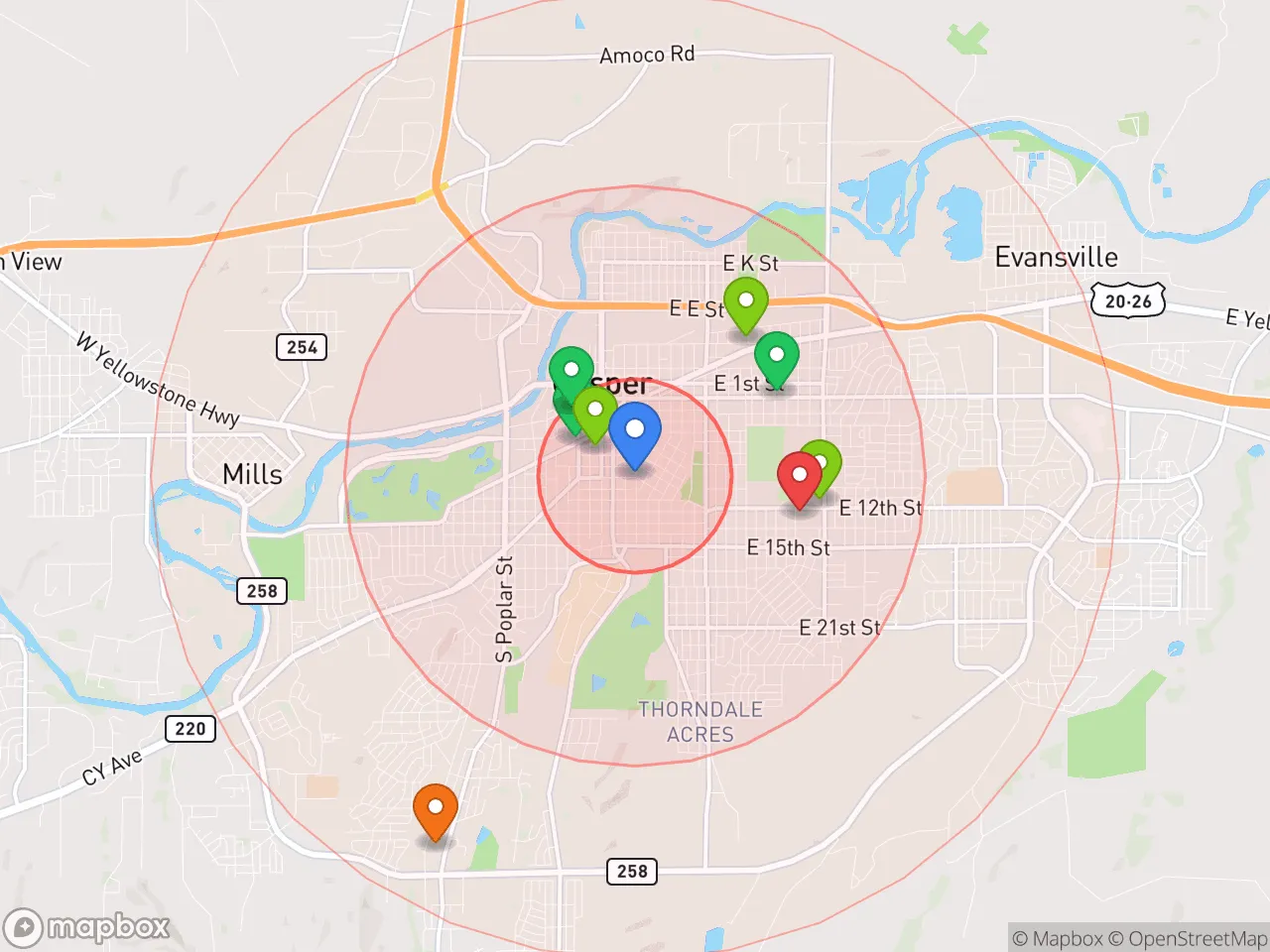 Hood Index scan area
