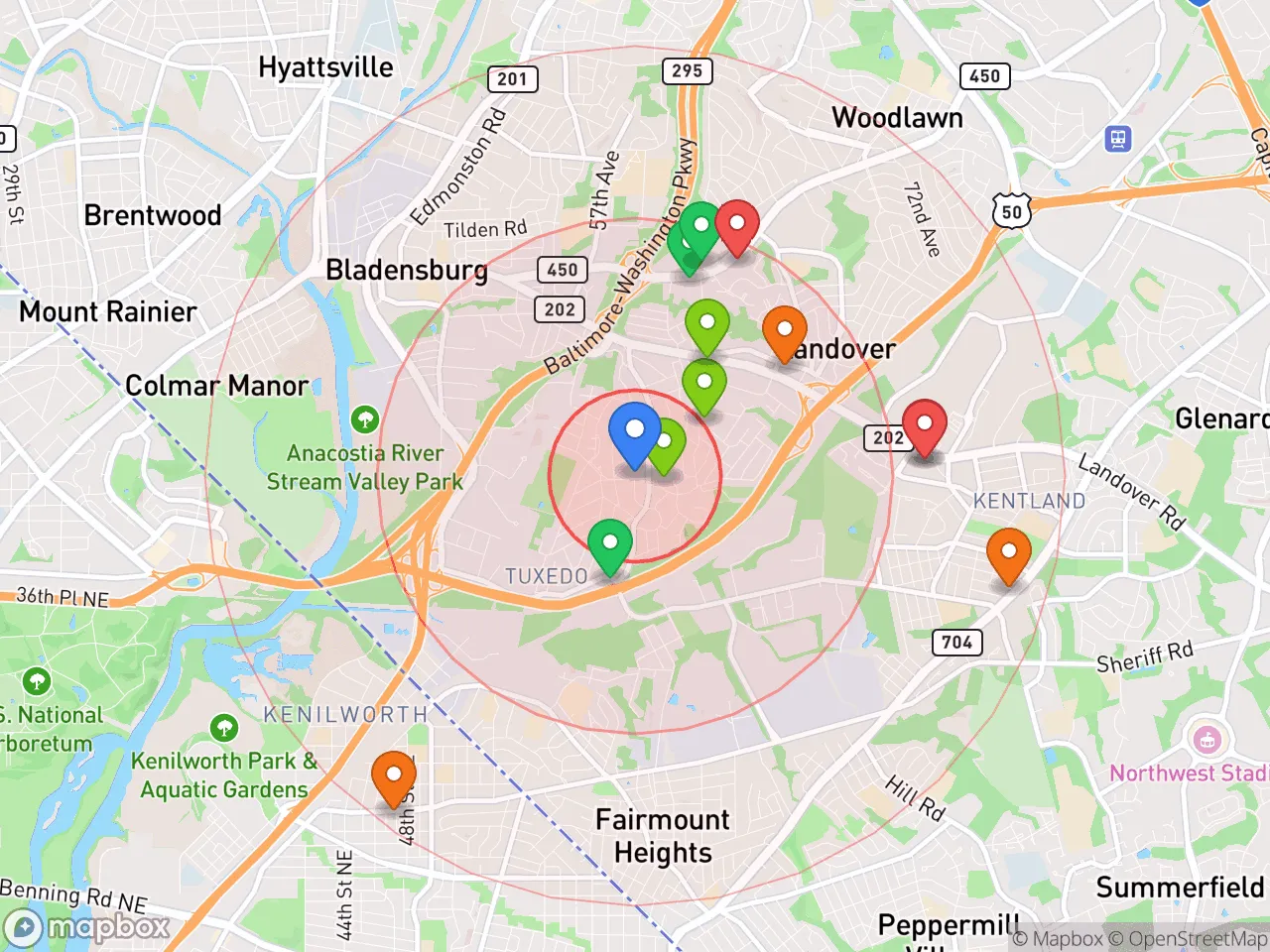 Hood Index scan area
