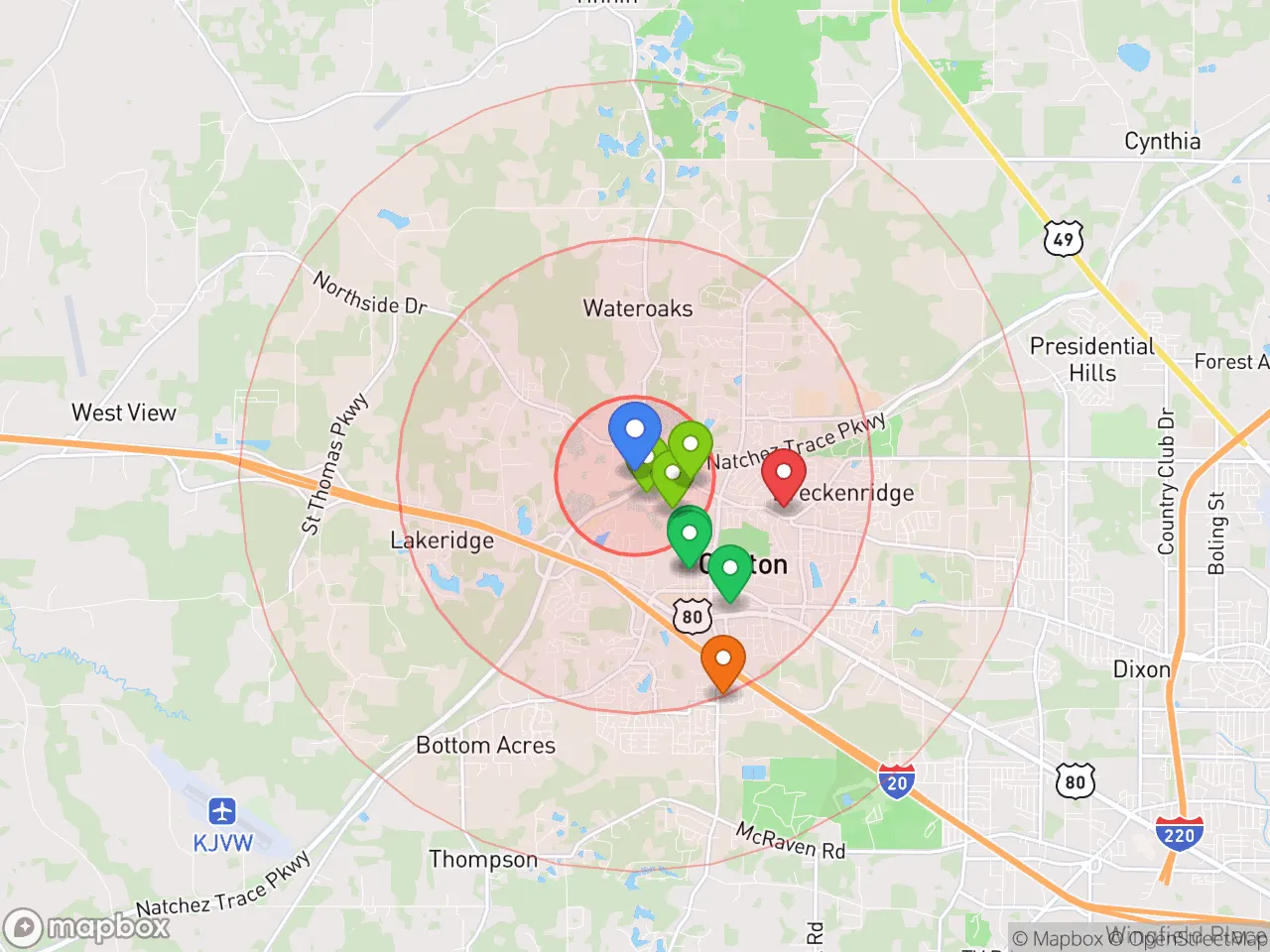 Hood Index scan area