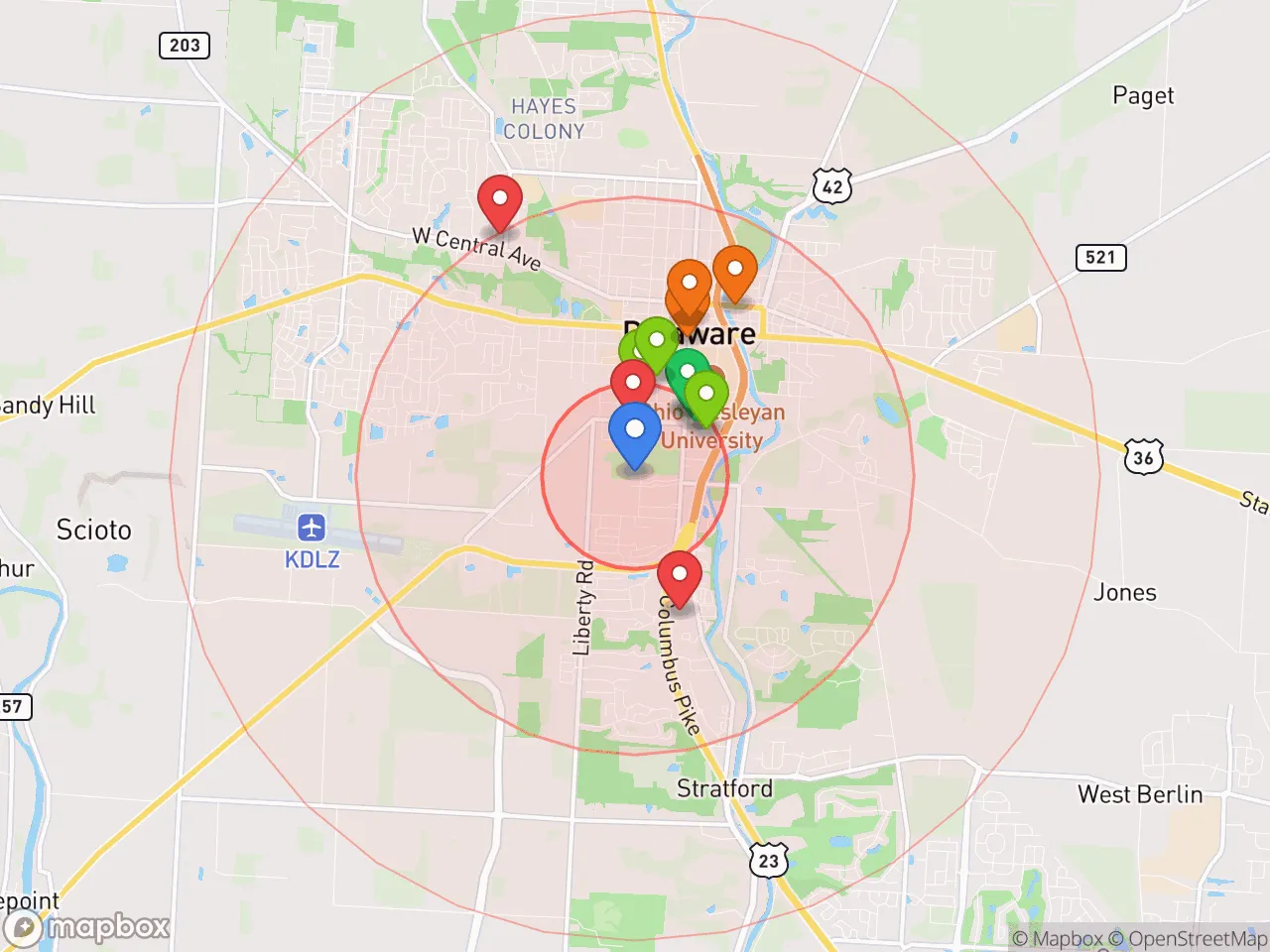 Hood Index scan area