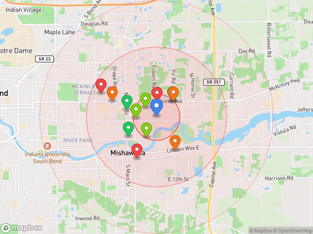 Hood Index scan area