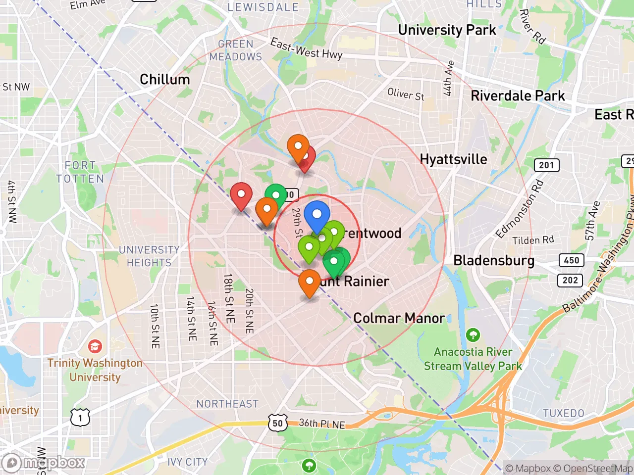 Hood Index scan area
