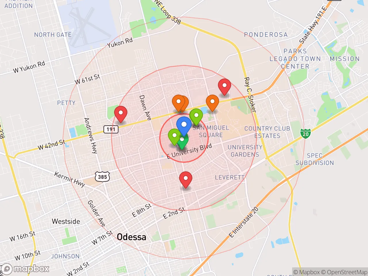 Hood Index scan area