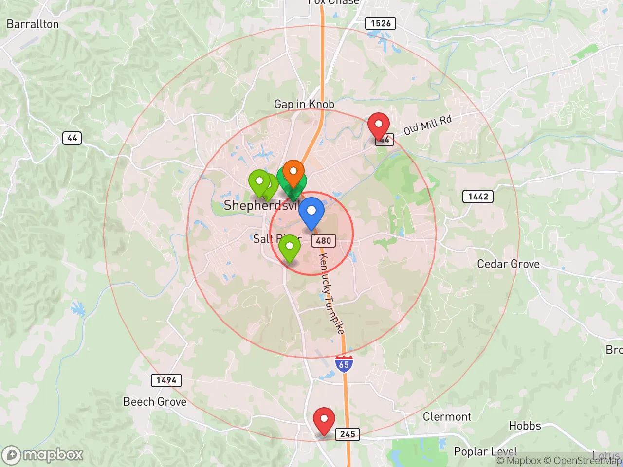 Hood Index scan area