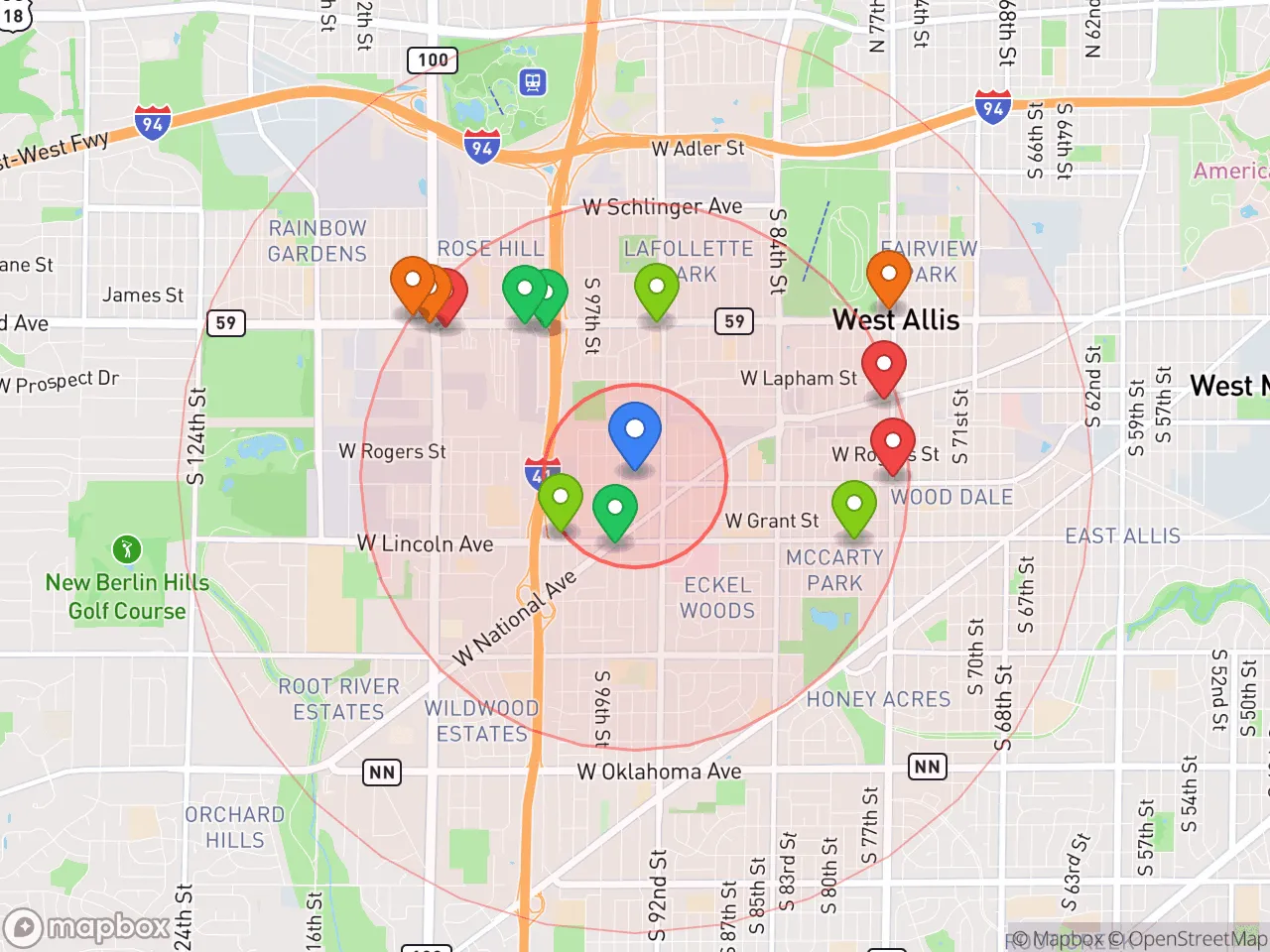 Hood Index scan area