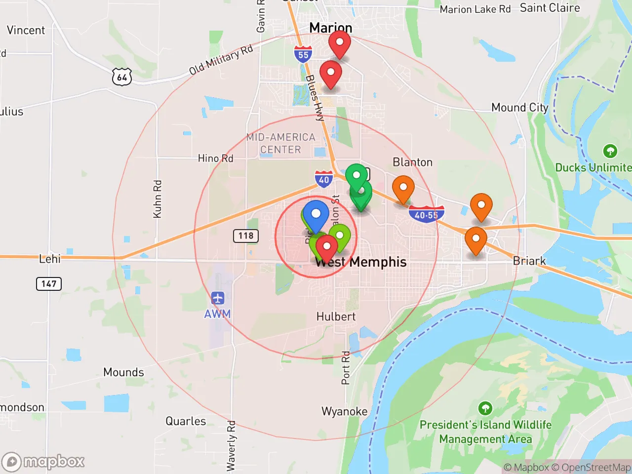 Hood Index scan area