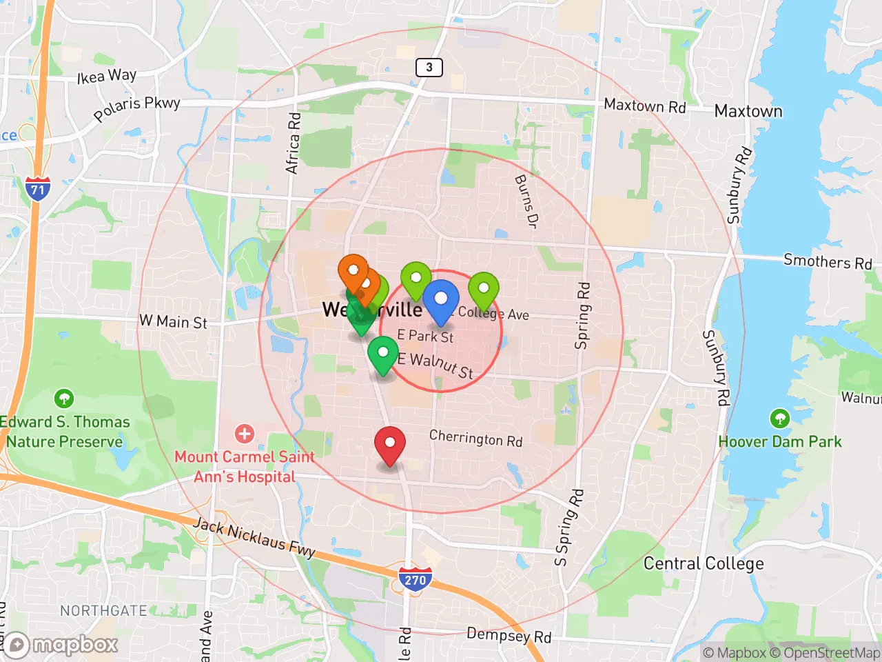 Hood Index scan area